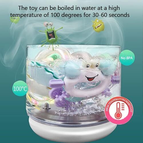 14 عدد ست اسباب‌بازی کودک جغجغه‌های کودک، جغجغه لرزان، اسباب‌بازی موسیقی آموزش رشد اولیه، هدایای تولد نوزاد برای 3 6 9 12 ماهه نوزاد دختر پسر Image