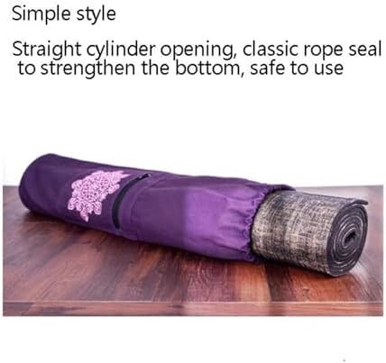 کیف تشک یوگا قابل حمل Tokaneit، کیف تشک یوگا، کوله پشتی تشک یوگا تنفسی، کیف نگهداری تشک یوگا، کوله پشتی تشک یوگا ساخته شده از بوم، کیف مت یوگا مقاوم در برابر سایش، بنفش Image