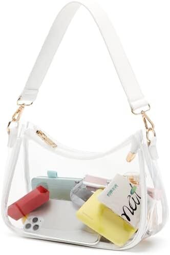 کیف‌های شانه‌ای زنانه CYHTWSDJ، کیف دستی مینی کلاچ مدل Hobo Tote با زیپ بسته Image