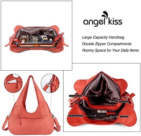کیف دستی و کیف دستی Angelkiss Hobo برای زنان کیف دستی زنانه کیف زنانه کیف های شانه بزرگ روزانه Image