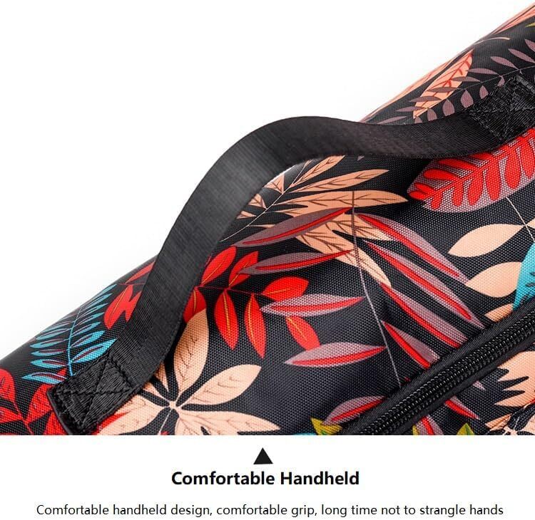 کیف مت یوگا برای زنان و مردان، کیف بدنسازی یوگا مسافرتی، کیف حمل کننده تشک یوگا با زیپ کامل برای پارک تمرین کلاس با جیب و بند قابل تنظیم Image