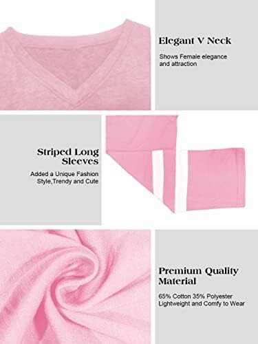 تی‌شرت زنانه یقه گرد/ویژه زنانه زنانه نیم‌آستین تی‌شرت‌های بیسبال سایز بزرگ تاپ‌های تونیک Image